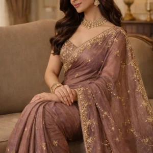 Gold Saree